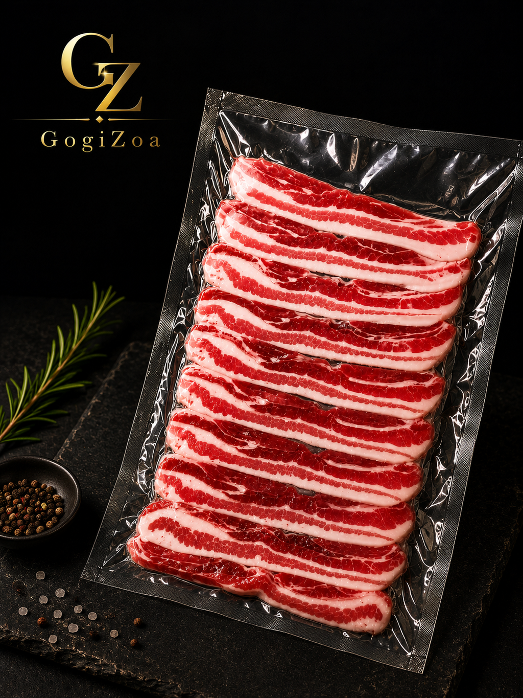 Pork Belly Sliced 7mm/슬라이스 삼겹살 p.KG