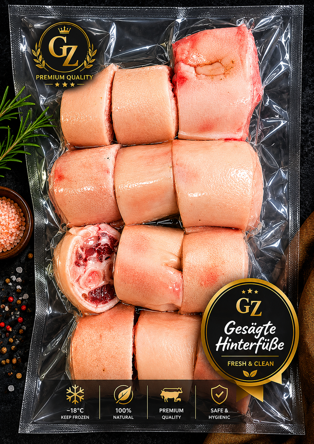 Pork Gesägte Hinterfüße/절삭후족 p.KG